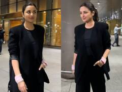 मांग में सिंदूर भरकर, हाथों में पिंक चूड़ा पहन...कोट पैंट में स्मार्ट बहू लगीं परिणीति चोपड़ा