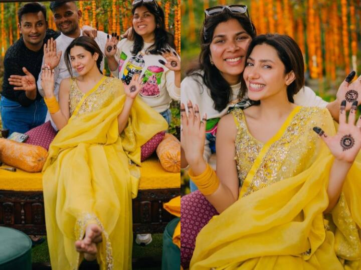 Mahira Khan Mehndi Pics: फिल्म ‘रईस’ में नजर आने वाली पाकिस्तानी एक्ट्रेस माहिरा खान अब सलीम करीम की दुल्हन बन चुकी हैं. शादी के बाद अब एक्ट्रेस ने अपनी मेहंदी सेरेमनी की तस्वीरें शेयर की हैं.