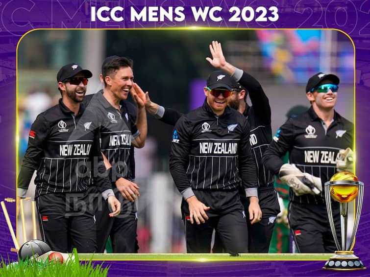 ICC Cricket World Cup 2023 NZ vs BAN Match Highlights New Zealand Beat Bangladesh by 8 Wickets MA Chidambaram Stadium, Chennai NZ vs BAN Match Highlights:  வங்காளத்தை வீழ்த்தி ஹாட்ரிக் வெற்றி பெற்ற நியூசிலாந்து; புள்ளிப்பட்டியலில் மீண்டும் முதலிடம்..