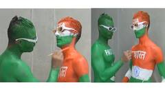 IND vs PAK: ਭਾਰਤ-ਪਾਕਿਸਤਾਨ ਮੈਚ ਵੇਖਣ ਨੂੰ ਲੈ ਫੈਨਜ਼ 'ਚ ਕ੍ਰੇਜ਼, ਕ੍ਰਿਕਟ ਪ੍ਰੇਮੀਆਂ ਨੇ Body 'ਤੇ ਕਰਵਾਇਆ ਪੇਂਟ