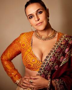 Neha Dhupia Stuns In Mirror Work Lehenga Ahead Of Festive Season; See Pics