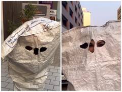 राखी सावंत का नया कारनामा, इस चीज से ढका अपना चेहरा, लोगों ने कहा- 'उर्फी जावेद तुम कहां रह गई...'