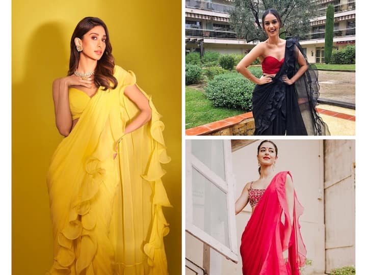 One style that has been making waves recently is the ruffle saree. Take a look at some gorgeous ruffle sarees donned by our favourite stars.