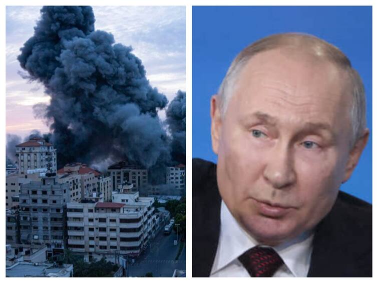 Russian President Vladimir Putin Says Israel Has Right To Defend Itself தீவிரமடையும் இஸ்ரேல் போர்.. ரஷியாவின் ஆதரவு யாருக்கு? அதிபர் புதின் சொன்னது இதுதான்!
