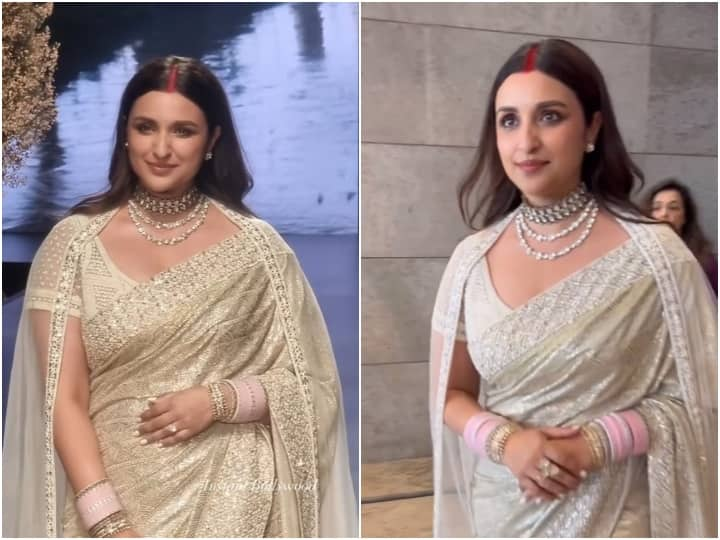 Parineeti Chopra walks the ramp at Lakme Fashion Week 2023 शादी के बाद पहली बार रैंप पर उतरीं Parineeti Chopra को लोगों ने किया जमकर Troll,  कहा- 'ये सिंदूर बस चार दिन ही दिखेगा'