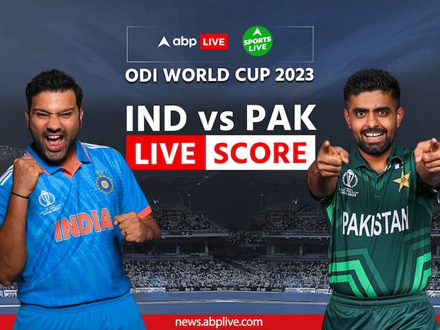 India vs Pakistan Score Live Updates World Cup IND vs PAK Live Cricket Scorecard Commentary Rohit Sharma Babar Azam