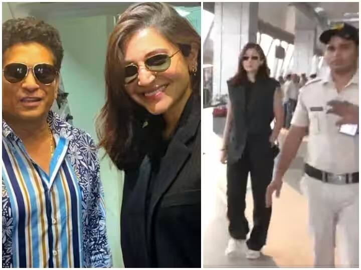 Anushka came to cheer husband Virat amid pregnancy rumours, watch the video India Vs Pak: પ્રેગન્સીના રૂમર્સની વચ્ચે પતિ વિરાટને ચીયર કરવા પહોંચી અનુષ્કા, જુઓ વીડિયો