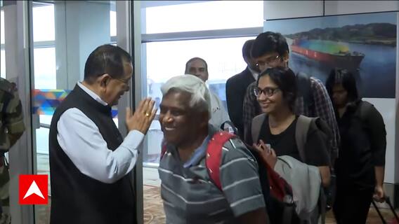 Operation Ajay: Minister of State for External Affairs welcomes Indians from Israel at the airport