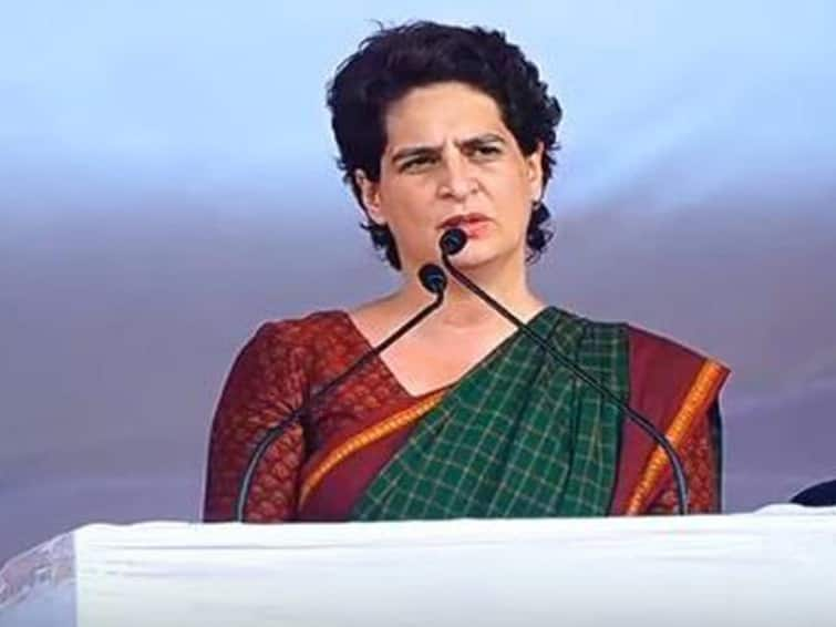 Congress Priyanka Gandh speech in chennai nandhanam magalir urimai manadu Priyanka Gandhi: 