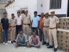 चुनाव से पहले कोटा पुलिस अलर्ट, पकड़ी अंग्रेजी शराब की 540 पेटियां, दो तस्कर भी गिरफ्तार