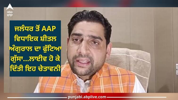 Jalandhar News: AAP MLA from Jalandhar Sheetal Angural anger erupted, gives warning to leader of his own party Jalandhar News: ਜਲੰਧਰ ਤੋਂ AAP ਵਿਧਾਇਕ ਸ਼ੀਤਲ ਅੰਗੁਰਾਲ ਦਾ ਫੁੱਟਿਆ ਗੁੱਸਾ, ਆਪਣੀ ਹੀ ਪਾਰਟੀ ਦੇ ਨੇਤਾ ਨੂੰ ਸੁਣਾਈਆਂ ਖਰੀਆਂ-ਖਰੀਆਂ