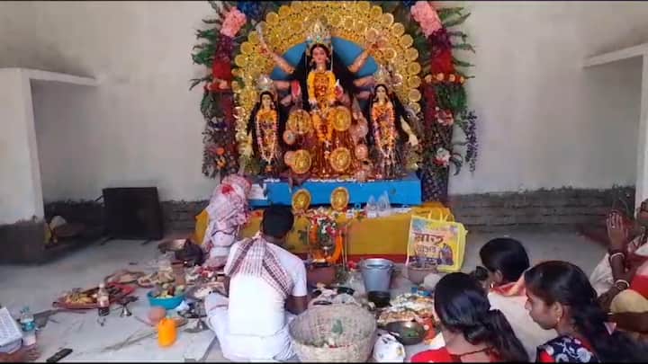 কালীকৃষ্ণ যোগাশ্রমের কেদারনাথ মন্দিরে মহালয়ার দিনই হয়ে গেল সপ্তমী, অষ্টমী, নবমী ও দশমীর পুজো।