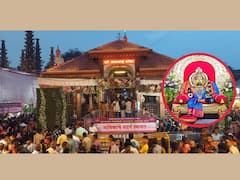 Ambabai Mandir : घटस्थापनेला करवीर निवासिनी अंबाबाईची सिंहासनारुढ रुपात पूजा; पहिल्याच दिवशी अलोट गर्दी