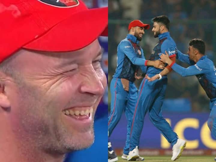 ENG vs AFG Former England batsman Jonathan Trott seen happy in Afghanistan dugout picture going viral ENG vs AFG: अफगानिस्तान के डगआउट में खुशी से गदगद दिखे इंग्लैंड के पूर्व बल्लबाज, वायरल हो रही तस्वीर