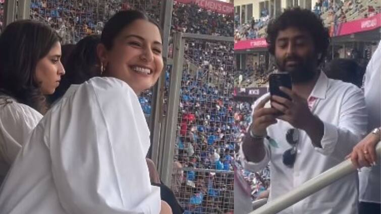 Arijit-Anushka: Anushka Sharma captured by Arijit Singh during India Pakisthan Match know in details Arijit-Anushka: ছবিশিকারি ভেবে মুখ ঘুরিয়েছিলেন অনুষ্কা, পরে দেখলেন ক্যামেরায় অরিজিৎ স্বয়ং!