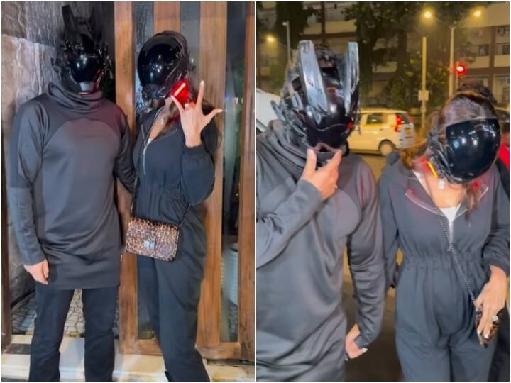 shilpa shetty wore mask like her husband raj kundra video viral netizens says ye apna patni dharm nibha rahi hai पति Raj Kundra के नक्शे कदमों पर चलीं Shilpa Shetty, लोगों ने जमकर किया Troll, कहा- 'लो भाई! ये अपना पत्नि धर्म निभा रही है'