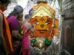 Renuka Mandir : जागर आदीशक्तीचा! माहूरच्या रेणुका माता मंदिरात नवरात्रोत्सवाला सुरुवात