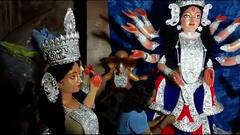 Durga Puja 2023 : ত্রিপুরায়  ৫৫ কেজির রুপোর দুর্গামূর্তি গেল বাংলা থেকে, তৈরির সময় নজিরবিহীন নিরাপত্তা