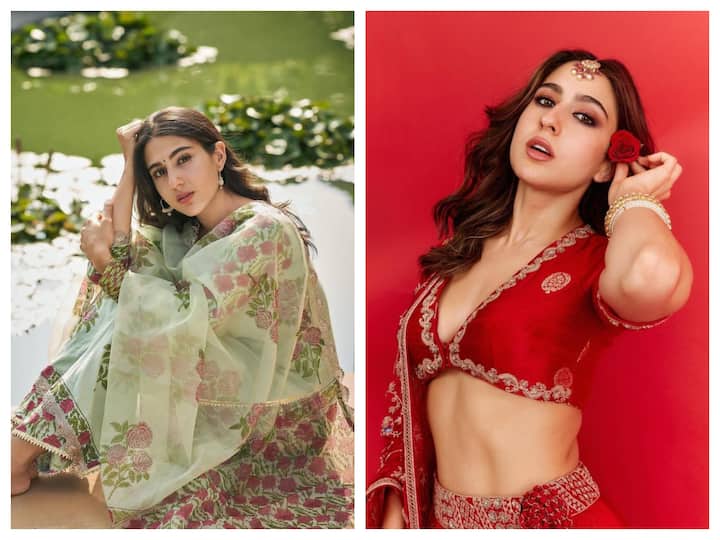 Sara Ali Khan’s fashion choices consistently resonate with a blend of traditional and contemporary.