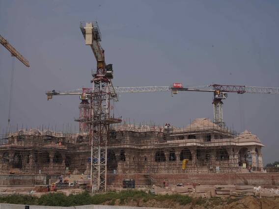 Latest Photos Of Ram Mandir's Construction Emerge As Inauguration Date Nears — See Pics