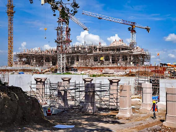 Latest Photos Of Ram Mandir's Construction Emerge As Inauguration Date Nears — See Pics