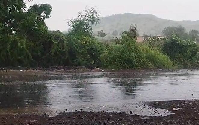 Rain forecast in jesar taluka Bhavnagar   Bhavnagar: જેસર તાલુકાના વાતાવરણમાં પલટો, ગ્રામ્ય વિસ્તારોમાં વરસાદ 