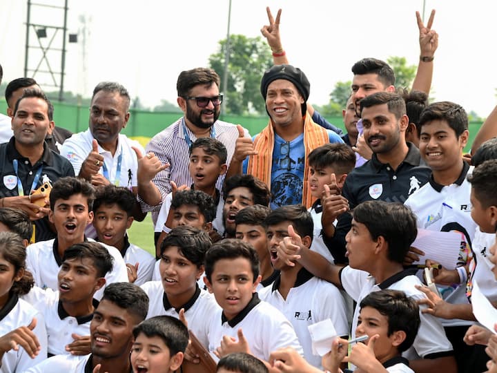 He also met aspiring footballers during the inauguration of the academy. Lat month, CM Mamata Banerjee had visited Spain where she met La Liga president Javier Tebas and invited the European football league to invest in the state to promote sports. Image Source: PTI