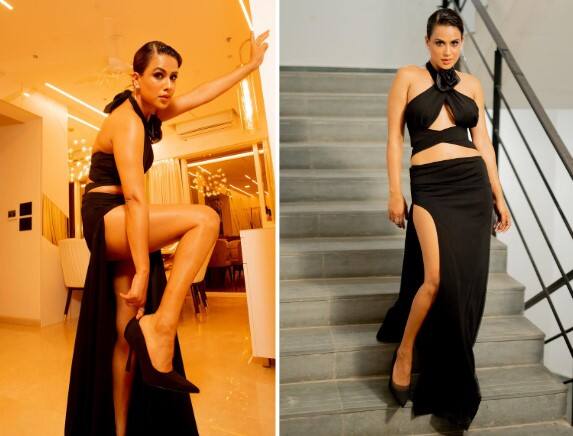 અભિનેત્રી નિયા શર્મા પોતાની ગ્લેમરસ સ્ટાઈલથી ચાહકોના દિલની ધડકન વધારી રહી છે. મલ્ટી કટ ડ્રેસમાં નિયા શર્માએ ખૂબ જ શાનદાર તસવીરો શેર કરી છે.