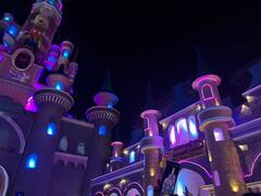 A Glimpse Of A Durga Puja Pandal In Kolkata Which Showcases 'Disneyland' As Its Theme