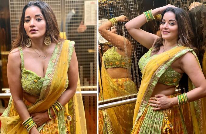 ભોજપૂરી એક્ટ્રેસ મોનાલિસા નવરાત્રિના લૂકમાં જોવા મળી હતી. એક્ટ્રેસે ચણીયા ચોળીમાં ખૂબ જ શાનદાર તસવીરો શેર કરી છે.