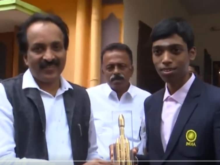 ISRO Chief Somnath Meets Chess Player Praggnanandhaa In Chennai 'There Is Pragyan On Moon And...': ISRO Chief Somnath Meets Chess Grandmaster Praggnanandhaa In Chennai