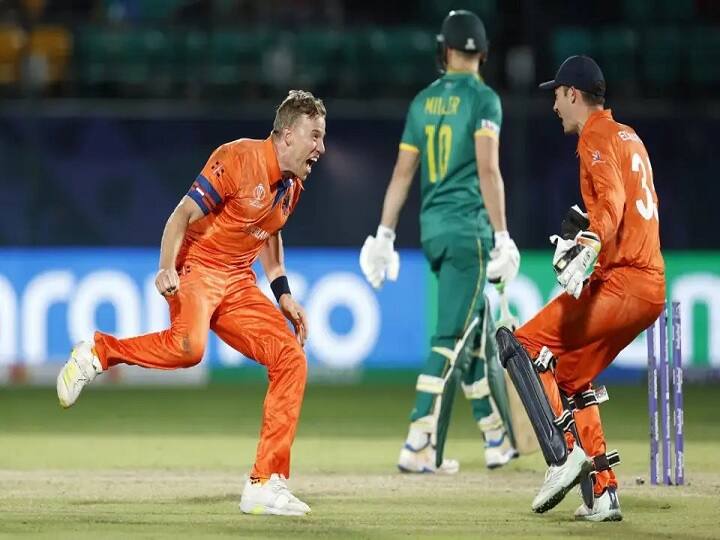 ODI World Cup 2023 Netherlands surges major upset beat South Africa by 38 runs SA vs NED: વર્લ્ડકપ 2023માં મોટો અપસેટ,  નેધરલેન્ડે સાઉથ આફ્રિકાને 38 રનથી ધૂળ ચટાવી