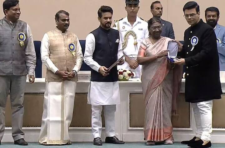 Filmmaker Karan Johar received the National Film Award for Shershaah.