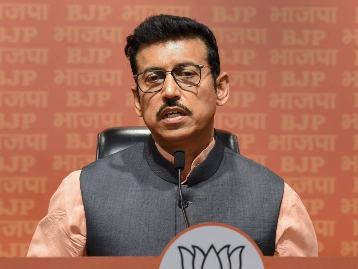 Rajasthan Assembly Election 2023 Black flags shown to Rajyavardhan Singh Rathore in Jhotwara Rajasthan Election 2023: राज्यवर्धन सिंह राठौड़ को चुनाव प्रचार के दौरान दिखाए गए काले झंडे, इस बीजेपी नेता के समर्थकों ने की नारेबाजी