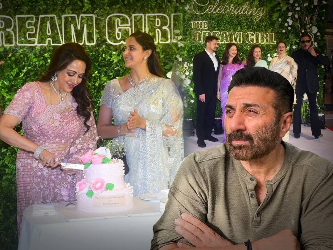 Hema Malini Birthday Gadar 2 star Sunny Deol not invited for step mother Hema Malini birthday party know details Hema Malini Birthday : बर्थडे आहे 'ड्रीमगर्ल'चा, जल्लोष साऱ्या बॉलिवूडचा; हेमा मालिनींच्या पंचहात्तरीला सनी देओलची अनुपस्थिती