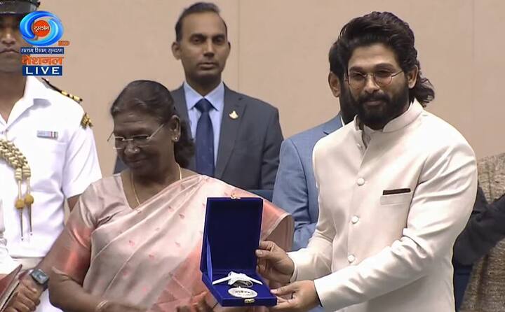 The actor received the honour for his film 'Pushpa: The Rise.'