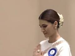 Kriti Sanon Opts For A White Saree As She Attends National Film Awards