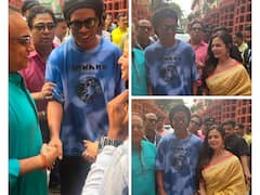 Brazilian Footballer Ronaldinho Visits Pandal In Kolkata- Take A Look
