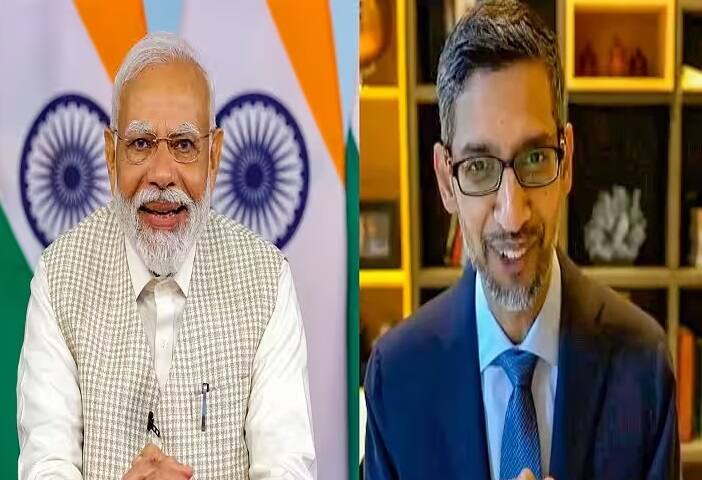 PM Narendra Modi virtually interacted with CEO of Google and Alphabet Sundar Pichai PM મોદીએ ગૂગલના CEO સુંદર પિચાઇ સાથે કરી ચર્ચા, દિલ્હીમાં યોજાનારી AI સમિટ માટે આપ્યું આમંત્રણ