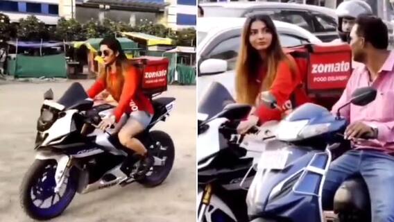 Zomato Model With Sports Bike : Indore Viral Video లో వాస్తవం ఎంత.? | ABP Desam