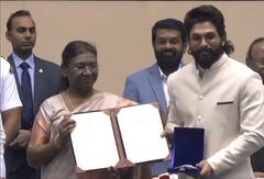 Allu Arjun Received National Film Award | రాష్ట్రపతి చేతుల మీదుగా పుష్పకు జాతీయ అవార్డు | ABP Desam
