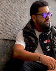 Photos: વર્લ્ડકપ વચ્ચે ભારતીય કેપ્ટન રોહિત શર્માનો નવો લૂક વાયરલ