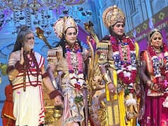 PHOTOS: महर्षि विश्वामित्र की भूमिका में दिखे अश्विनी कुमार चौबे, इन खूबसूरत तस्वीरों में देखें रामलीला की झलक