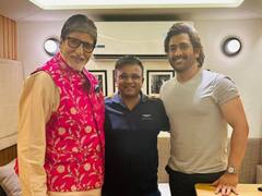 अमिताभ बच्चन से मिले महेन्द्र सिंह धोनी, सोशल मीडिया पर फोटो हुआ वायरल, देखें