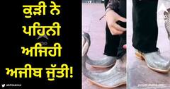 Viral Video: ਕੁੜੀ ਨੇ ਪਹਿਨੀ ਅਜਿਹੀ ਅਜੀਬ ਜੁੱਤੀ! ਕੋਈ ਅਚਾਨਕ ਦੇਖ ਲਵੇ ਤਾਂ ਨਿੱਕਲ ਜਾਵੇਗੀ ਚੀਕ, ਵੀਡੀਓ ਹੋਈ ਵਾਇਰਲ