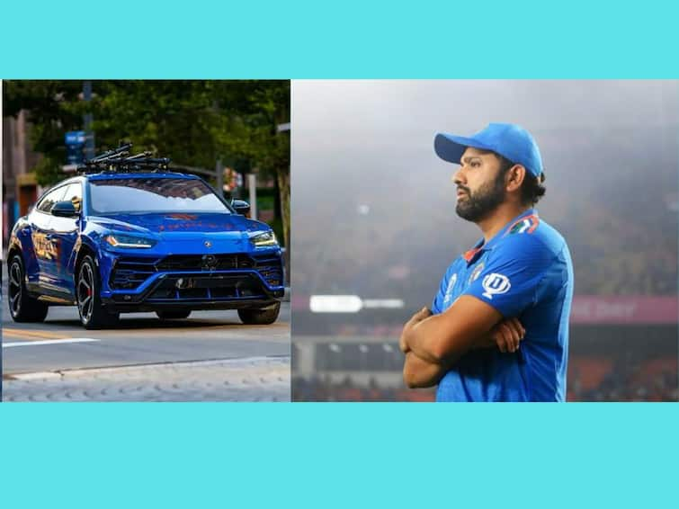 Rohit Sharma issued 3 challans for overspeeding at the Mumbai Pune express way He was crossing 200kmph while driving Rohit Sharma : 'एक्स्प्रेसवे'वर रोहित शर्माची आलिशान कारने तब्बल दोनशेच्या स्पीडने सुसाट धाव? वाहतूक पोलिसांकडून मोठी कारवाई 