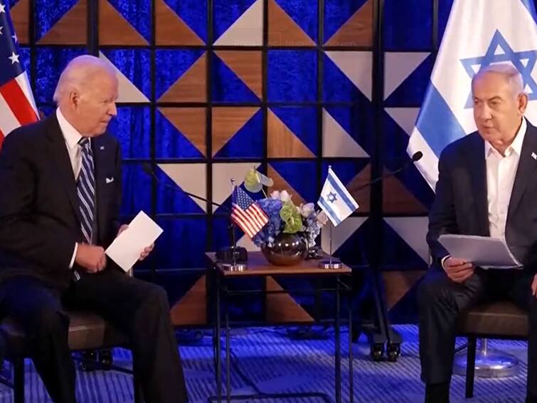 Joe Biden Israel Visit Gaza Hospital Attack Netanyahu Thanks Him Standing With Israel Palestine Gaza Strip Gaza Hospital Explosion Appears To Be Done 'By Other Team, Not You': Biden Tells Netanyahu In Israel