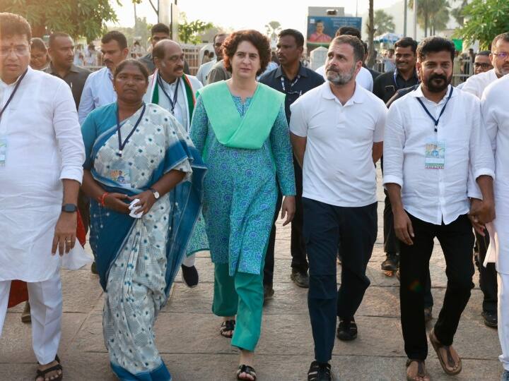Telangana Election: तेलंगाना में राहुल गांधी और प्रियंका का रोड शो, कहा- 'आप BRS को वोट करेंगे तो BJP को जाएगा'