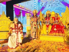 PHOTOS: महर्षि विश्वामित्र की भूमिका में दिखे अश्विनी कुमार चौबे, इन खूबसूरत तस्वीरों में देखें रामलीला की झलक