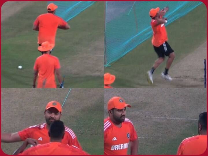 ICC World Cup 2023 Match 17 IND vs BAN Rohit Sharma did bowling practice under the guidance of Ravichandran Ashwin World Cup 2023: करियर की दूसरी हैट्रिक लेने की तैयारी कर रहे रोहित शर्मा, अश्विन की बदौलत गेंदबाजी में दिखाएंगे कमाल